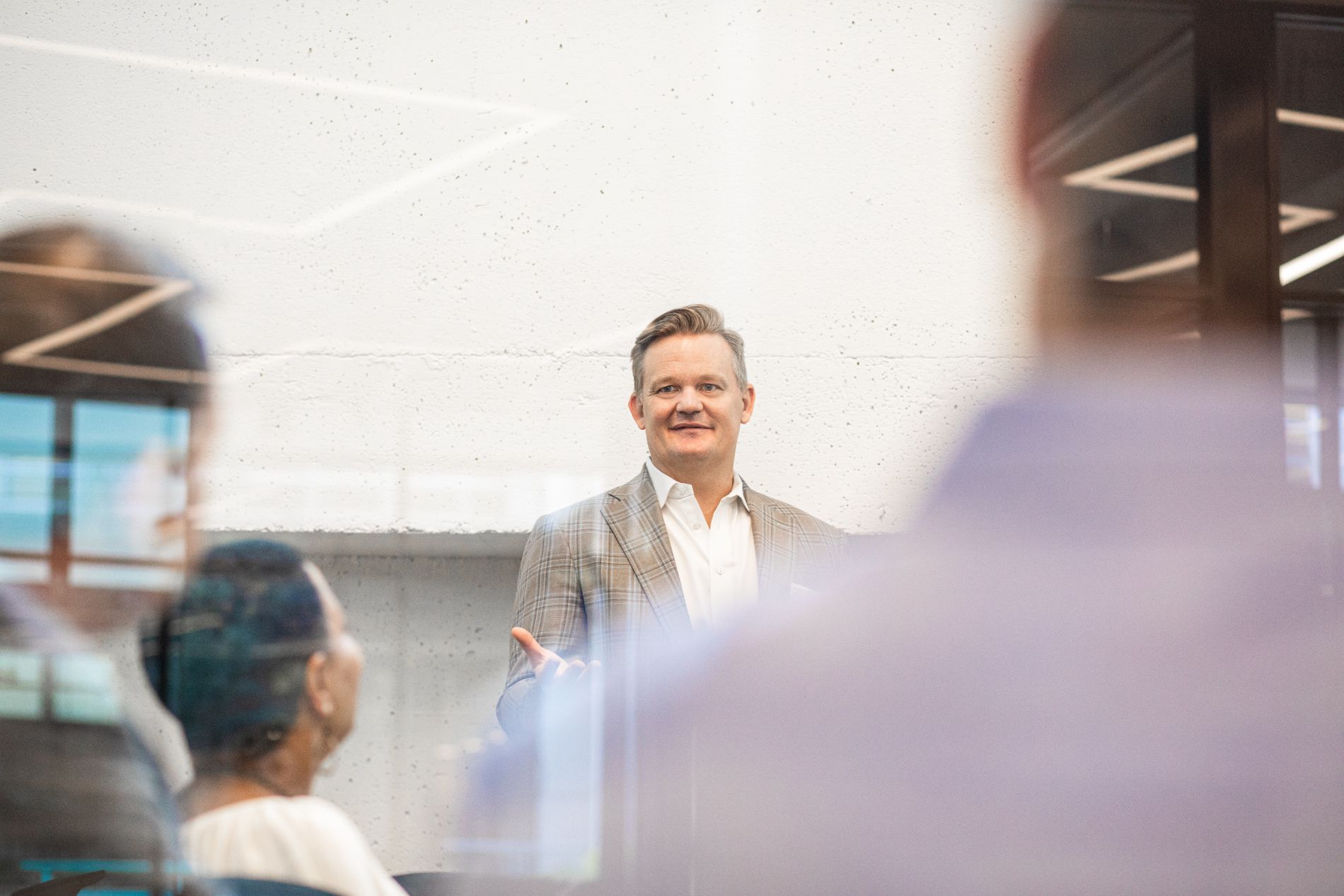 Nick Kennedy speaking to a workshop group